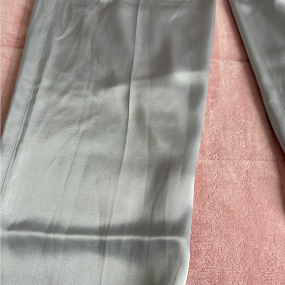 Aritzia Silver Satin Pants - Picture 2 of 8